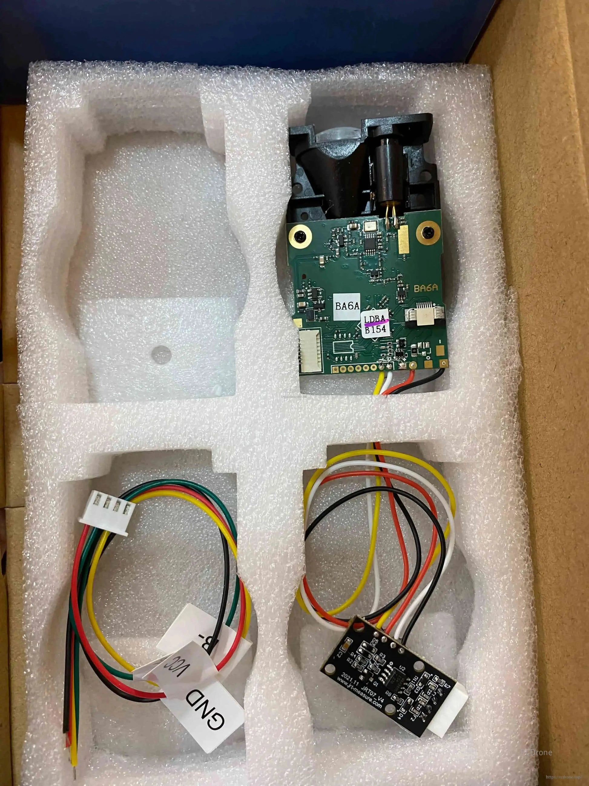 JRT 100m Laser Distance Sensor RS232 Meter Module, Class II Red, ±3 mm Accuracy, 3 Hz, TTL/CMOS, DC2.0–3.3V