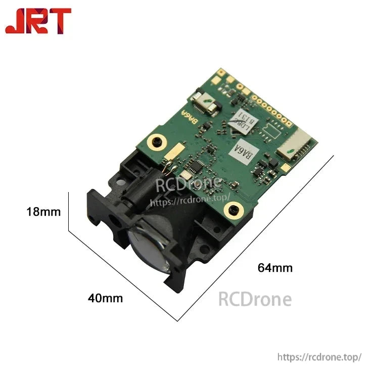 JRT DIY Digital Laser Meter Inspection Sensor, JRT 150m digital laser rangefinder with ±3mm accuracy, USB/TTL output, compact 64x40x18mm module for precise distance measurement.