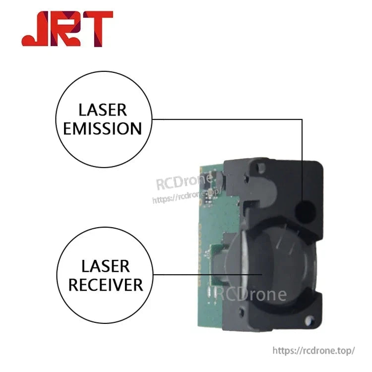 JRT DIY Digital Laser Meter Inspection Sensor, JRT laser sensor offers 150m range, ±3mm accuracy, with emission and receiver, featuring USB/TTL output for precise distance measurement.