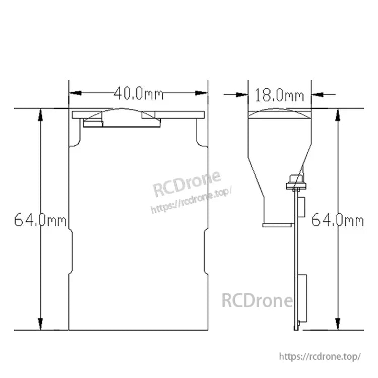 JRT DIY Digital Laser Meter Inspection Sensor, This sensor measures distances from 0.03 to 150 meters with +/-3mm accuracy and 1mm resolution using a low-power red laser.