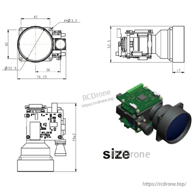 JRT Laser Distance Sensor, The ETYS-12KX is a Class 1 laser distance sensor with 12,000m range, operating at 1535nm, ideal for safe, long-range lidar applications.