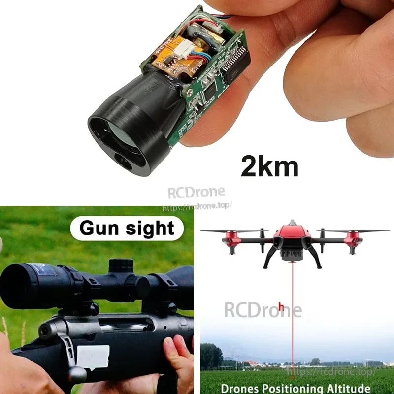 JRT Lidar Distance Sensor, Lidar sensor module for distance measurement with 3-5V UART-TTL interface and range up to 2000m.