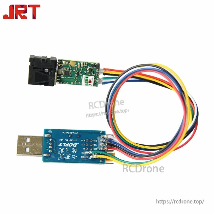 JRT MB2A 60m Modbus RTU Laser Distance Sensor, JRT USB to RS485 Converter with Cable