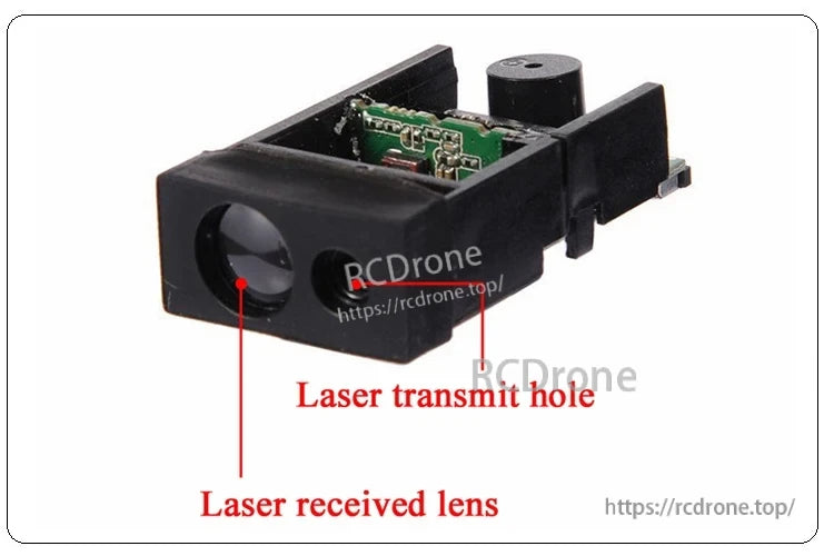 JRT MB2A 60m Modbus RTU Laser Distance Sensor, A compact module measures distances precisely and controls them stably, operating from DC 2.5-3.3V and weighing 9g.