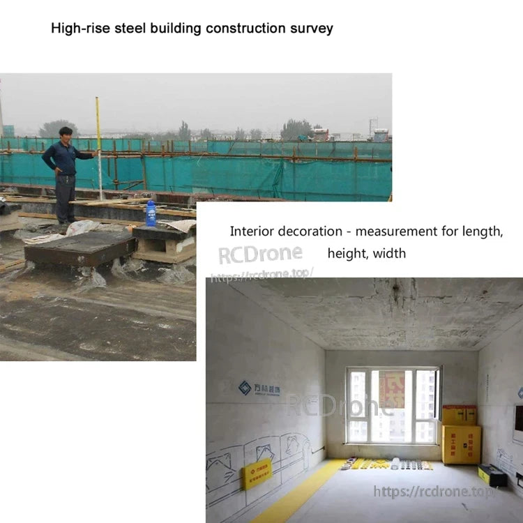 JRT MB2A 60m Modbus RTU Laser Distance Sensor, High-rise steel building survey, interior decoration measurement for length, height, width.