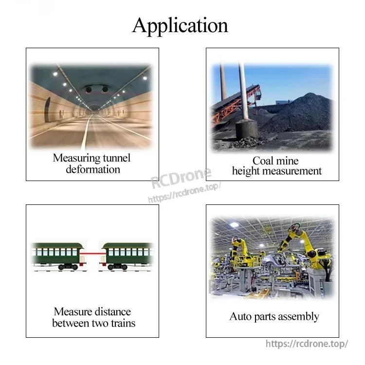 JRT MB2D61 Laser Distance Sensor, Used for tunnel deformation, coal mine height, train distance measurement, and auto parts assembly.