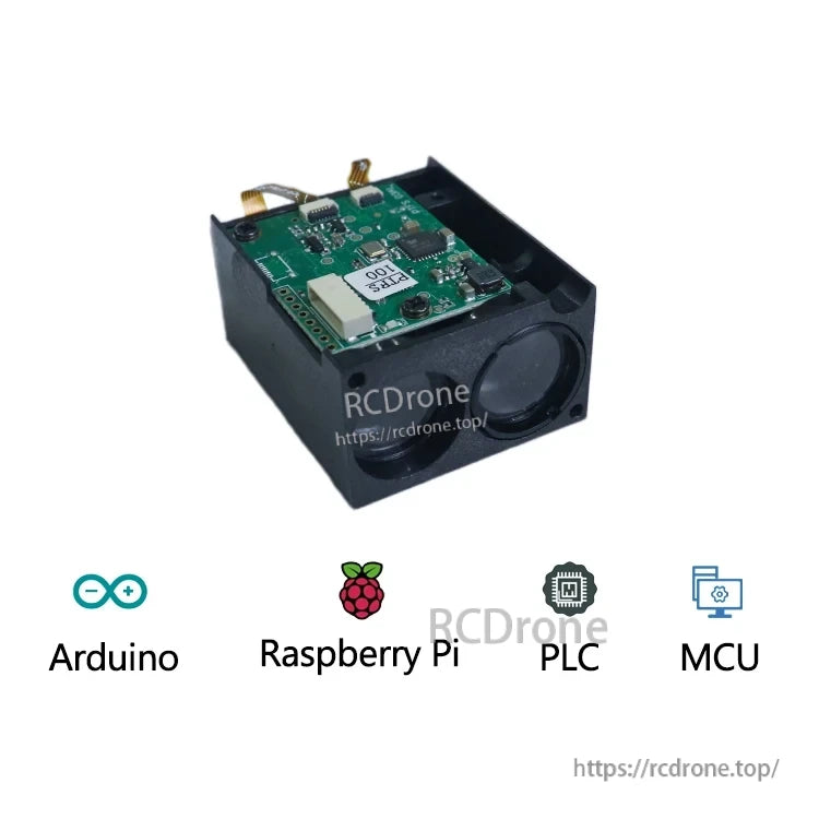 JRT PTFS-100 Lidar Rangefinder, This photoelectric laser distance sensor provides accurate measurements up to 100m, ideal for car integration and smart hotel control systems.