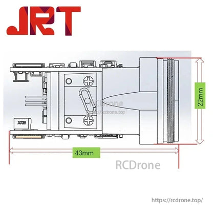 JRT TC22 905nm Laser Rangefinder 43x22mm UART TTL