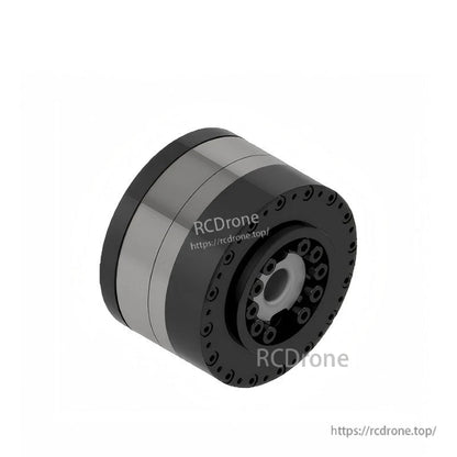 JUXIE CE-HM-R102 48V 440W robot motor features harmonic reducer, dual 19-bit encoders, and EtherCAT/CAN interface for high-precision automation applications.