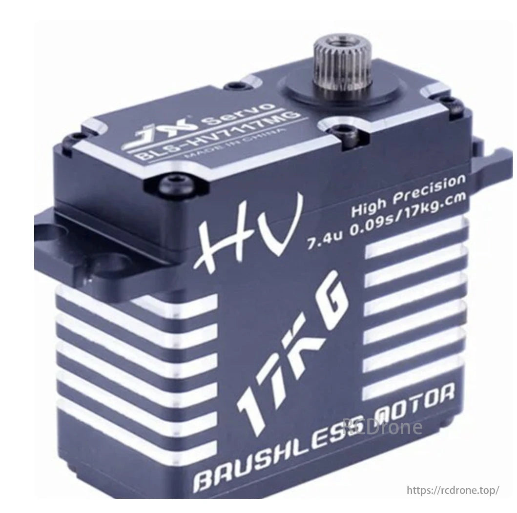 JX Servo BLS-HV7117MG - 7.4V 17KG 0.09sec/60° 71g HV High Precision Steel Gear Full CNC Aluminium Shell Muundo Brashi Digitali