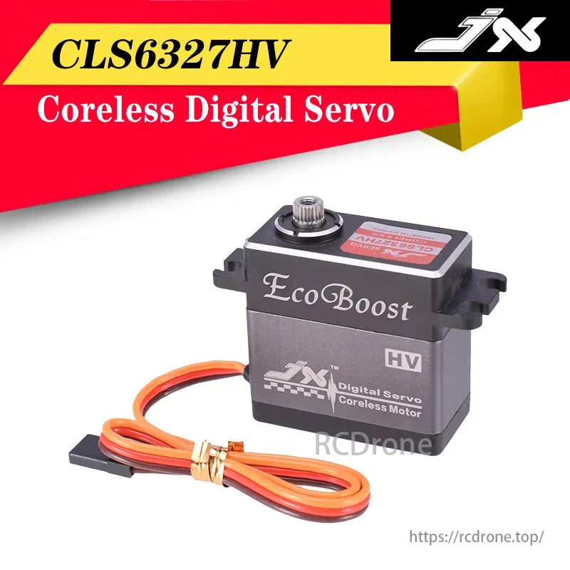 JX Servo CLS6327HV - 27KG Groot koppel Hoogspanning CNC Aluminium omhulsel Metal Gear Coreless Digitale Servo voor RC Helicopter