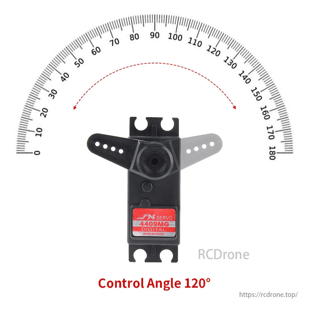 JX सर्वो PDI-4409MG - 4.8V 7.8kg 6V 9kg स्टैंडर्ड शॉर्ट डिजिटल सर्वो 1/8 1/10 RC कार के लिए