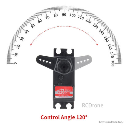 JX सर्वो PDI-4409MG - 4.8V 7.8kg 6V 9kg स्टैंडर्ड शॉर्ट डिजिटल सर्वो 1/8 1/10 RC कार के लिए