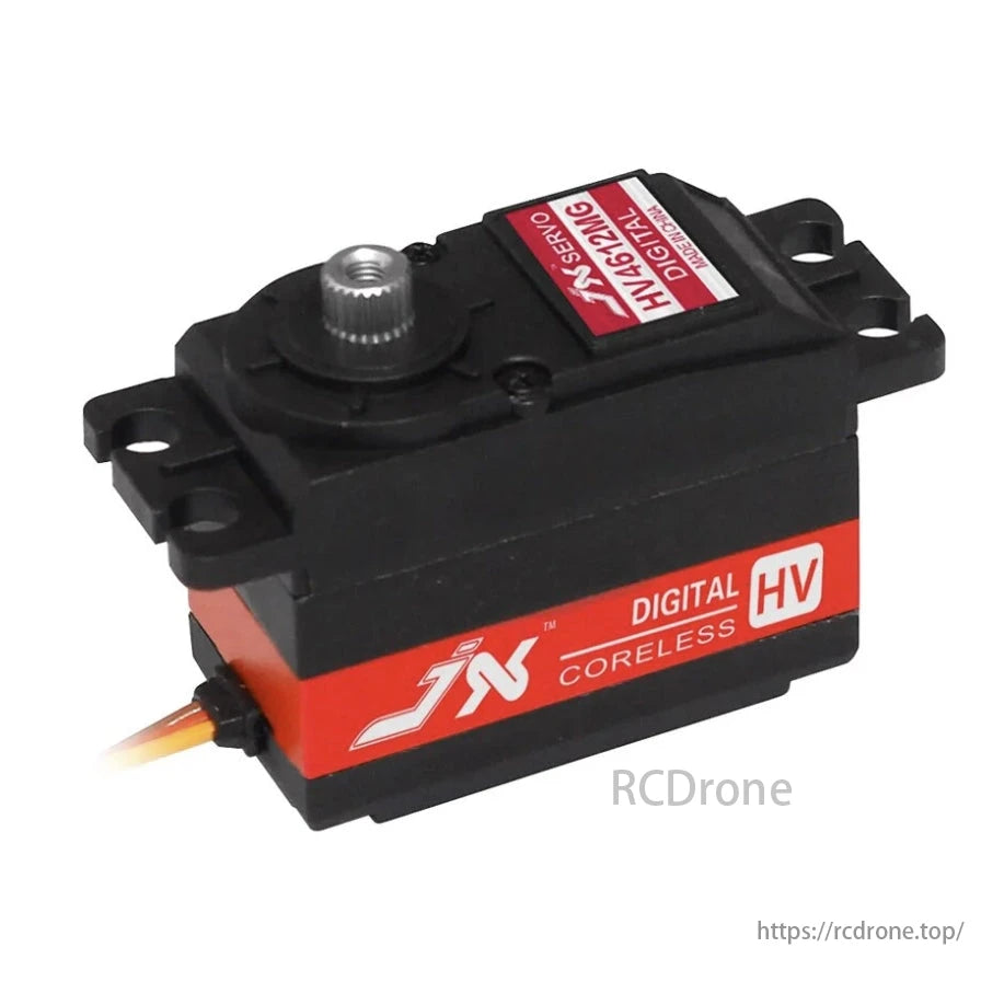 JX Servo PDI-HV4612MG - 13.56kg 0.11sec Metal Gear CNC alum katikati Shell High Voltage Digital Coreless Wasifu mfupi wa chini Servo