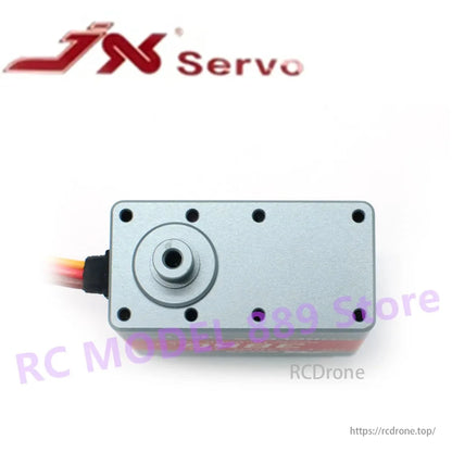 JX 서보 RD-C7638MI-360 38kg.cm 360도 코어리스 자기 유도 전체 CNC 알루미늄 선체 구조 rc 로봇 서보
