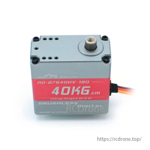 JX 서보 RD-B7640HV-180 - 8.4V 40kg.cm 180도 브러시리스 전체 CNC 알루미늄 선체 및 구조 로봇 기계 암 Rc 로봇 서보