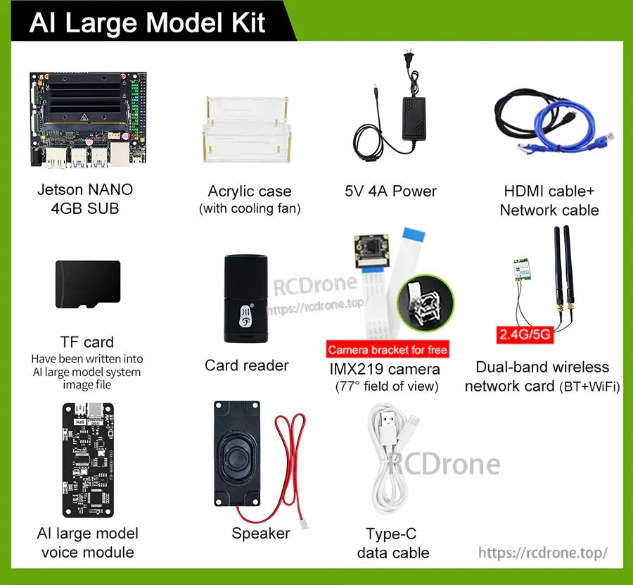 Jetson NANO 4GB B01 AI Large Model Developer Kit
