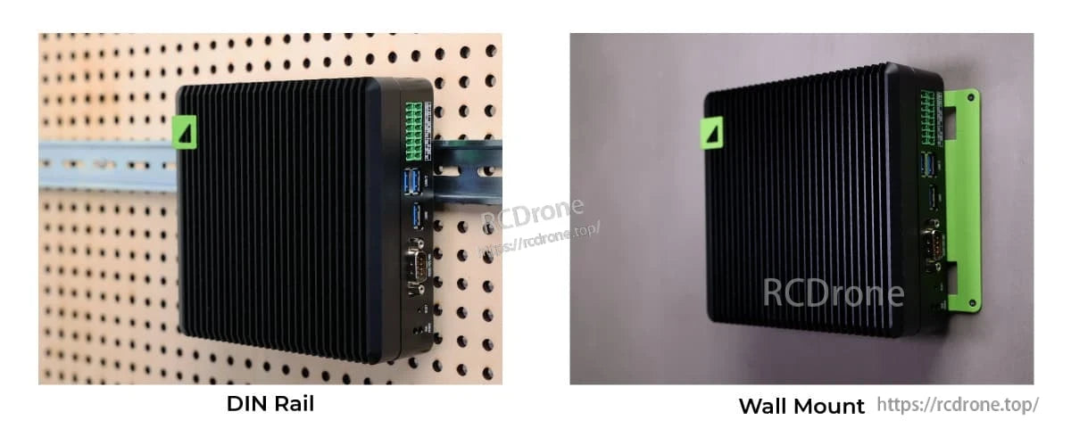Jetson Orin NX Dev Kit, Jetson Orin NX 16GB developer kit with 100 Tera Operations Per Second (TOPS), fanless design, and various interfaces.