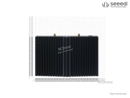 Jetson SUB Mini PC with Xavier NX, fanless cooling, 256GB SSD, WiFi, dual GbE, and JetPack support for compact, high-performance computing.