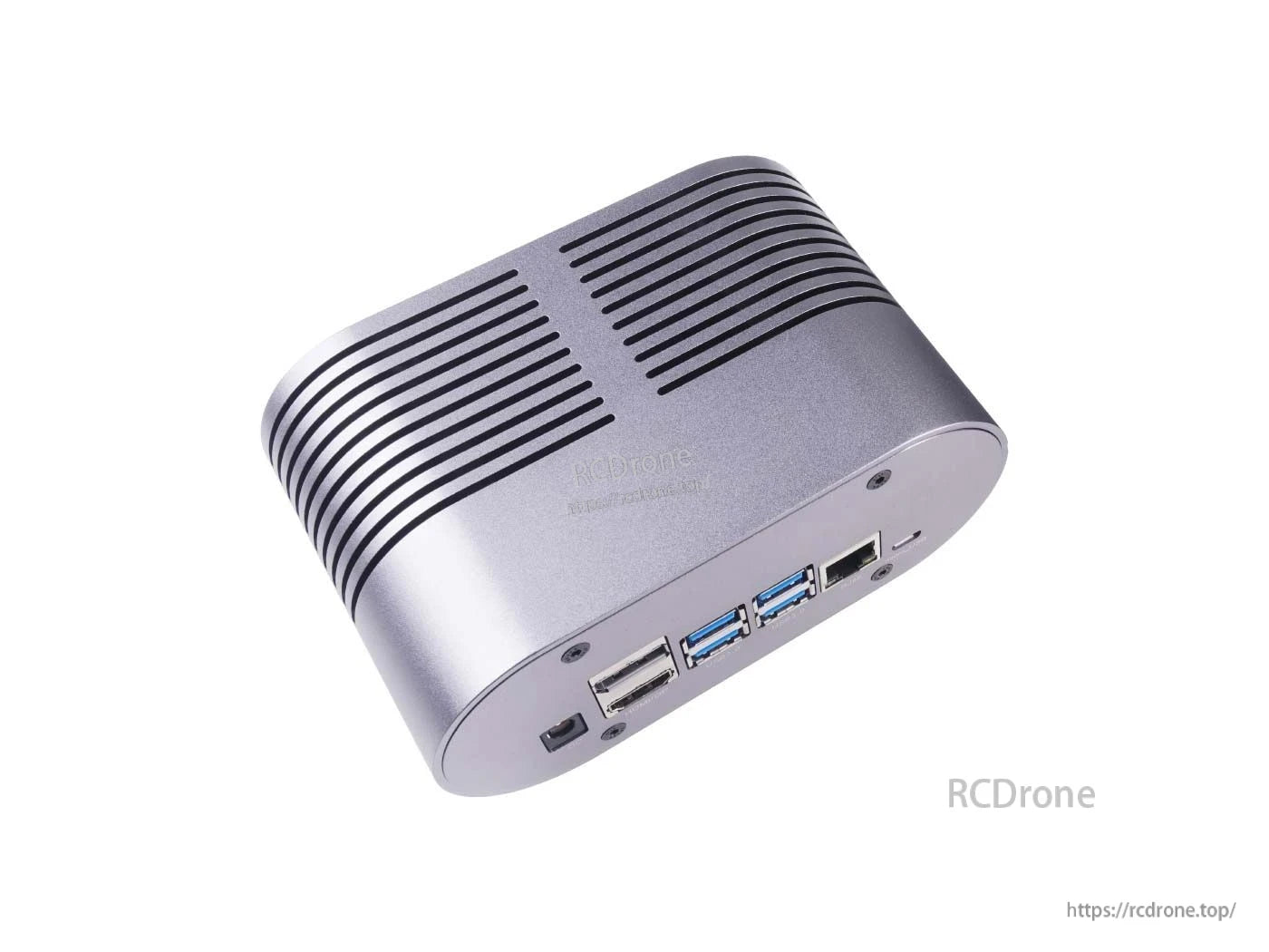 Jetson SUB Mini PC: Xavier NX, 21 TOPS AI, 8GB LPDDR4x, 128GB SSD, Wi-Fi, antennas, JetPack 4.6 – compact high-performance computing for AI and edge applications.