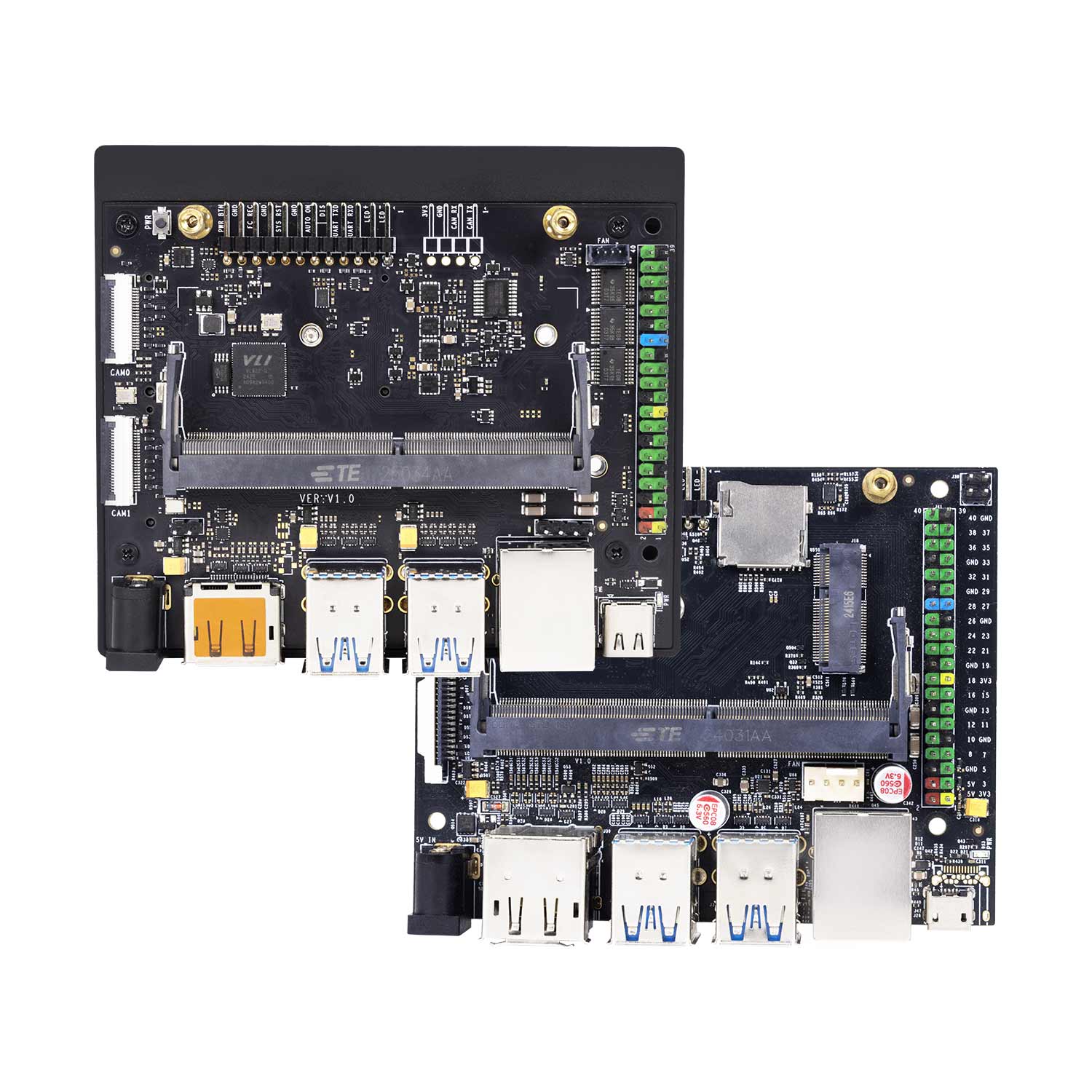 Yahboom Jetson series carrier board for Jetson Nano B01 and Orin Nano/Orin NX, top view