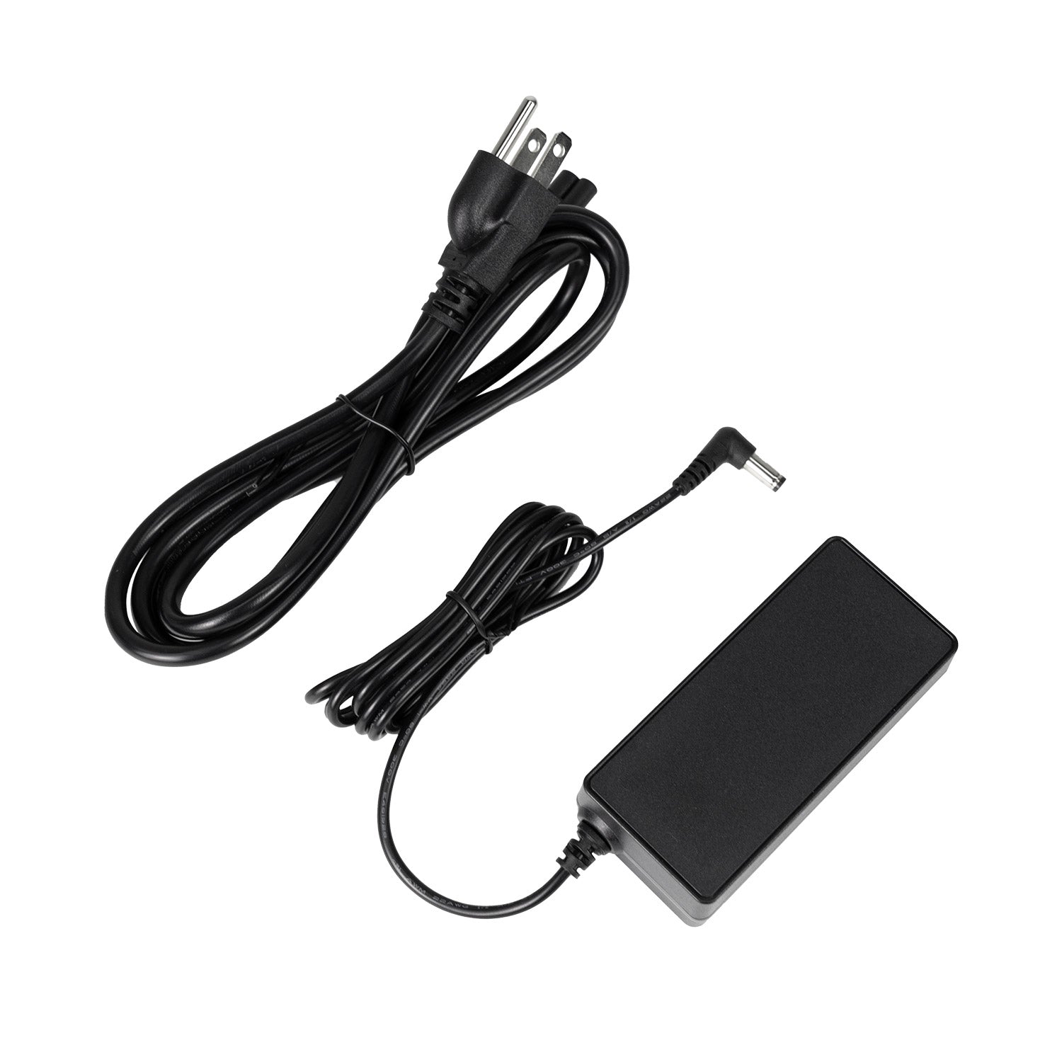 GW-POWER 19V 2.37A DC power supply adapter with AC cord and right-angle DC barrel plug