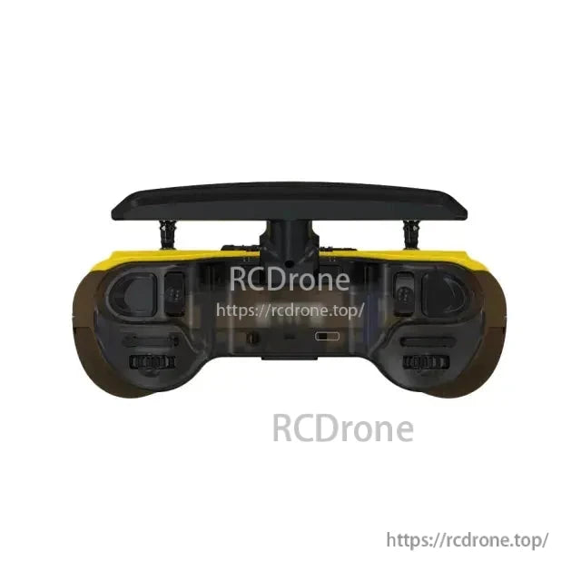 Yellow black RC transmitter with OLED display gimbals