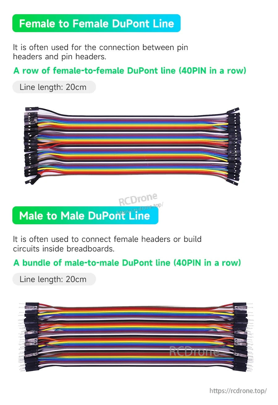 Jumper Cable Wire Dupont Line Male to Female/Male to male/Female to Female