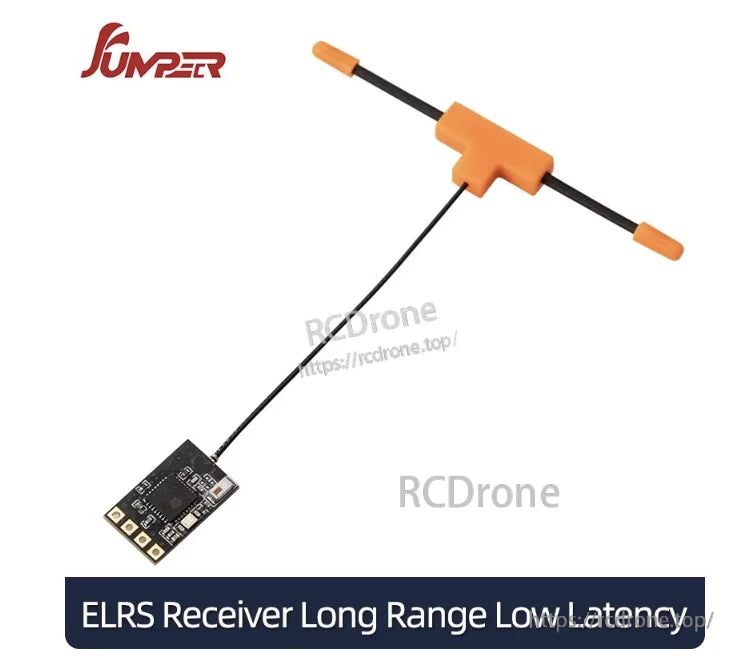 Jumper ELRS receiver offers long range, low latency, and compact design for RC drones and models.