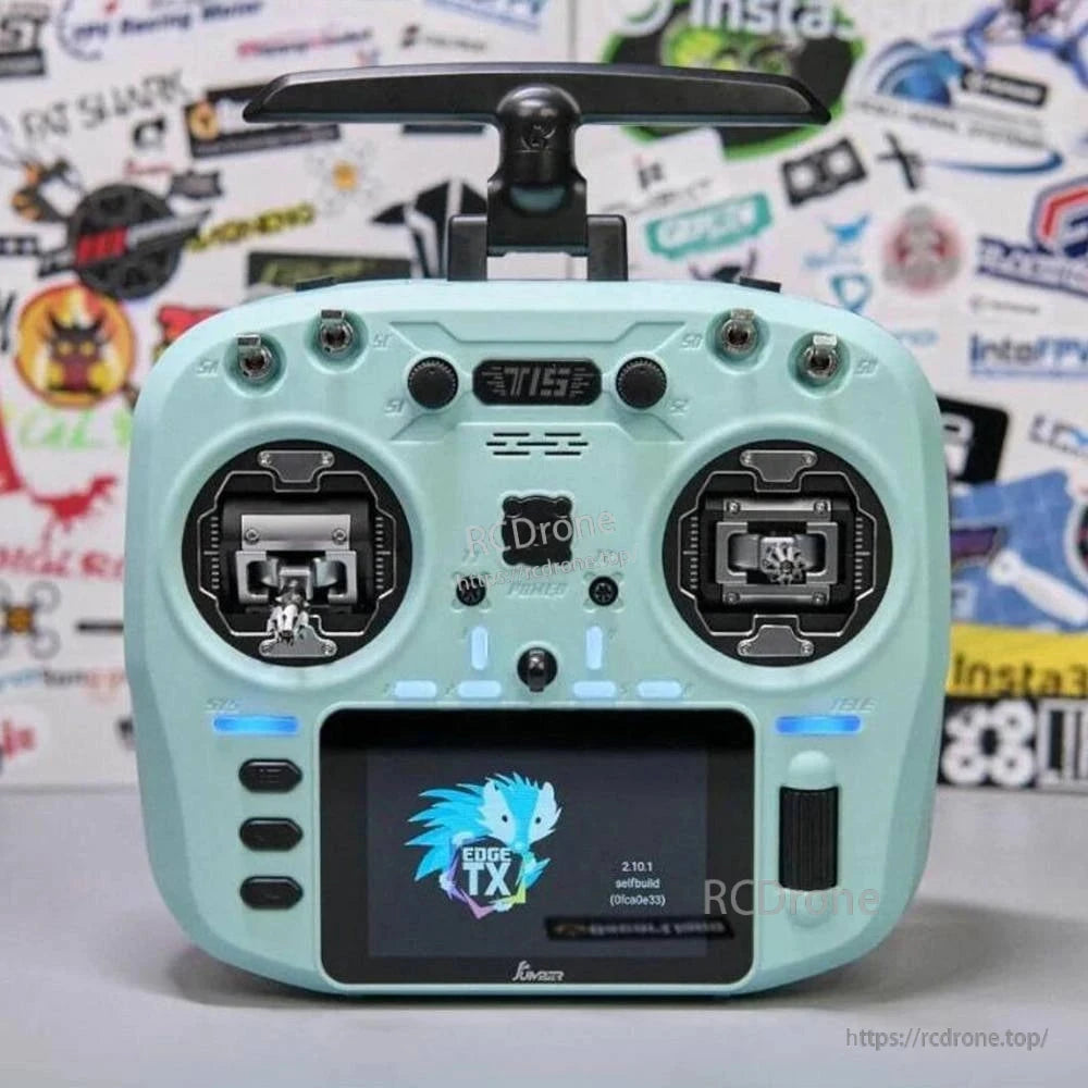 Jumper T15 ELRS 1000mW Radio Transmitter 2.4GHz/915MHz EdgeTX Controller with VS-M Hall Sensor Gimbals and 3.5" Touch Screen
