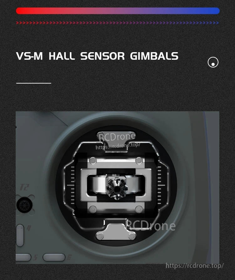 Jumper T15 ELRS Radio, STM32F429IBIT6 MCU uses RDC90 Hall sensors and USB-C for 10W fast charging.