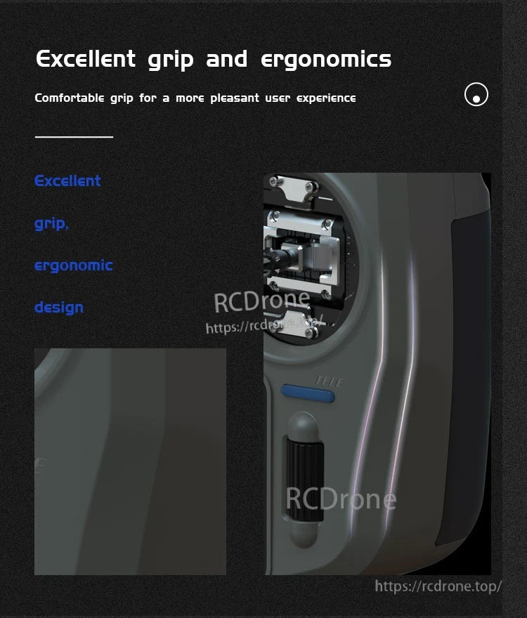 Jumper T15 ELRS Radio, Excellent grip and ergonomics ensure a comfortable, pleasant user experience.