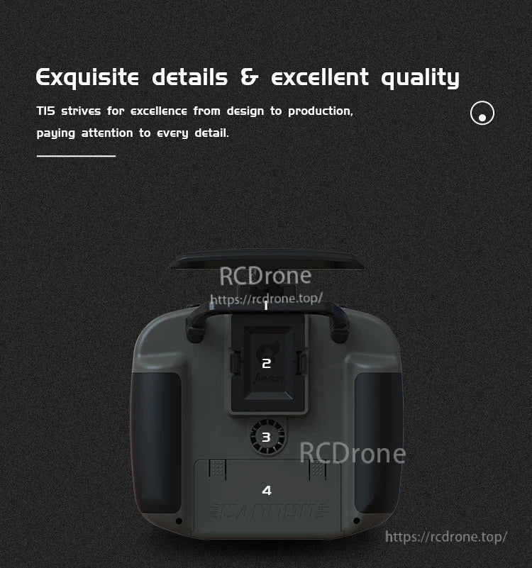 Jumper T15 ELRS Radio, T15 radio: exquisite details, excellent quality, design-focused production.