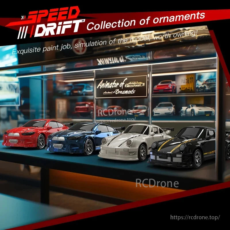 KF20 1:64 4WD Drift Rc Car, KF20 1:64 4WD drift RC car with features like full proportional control, 2.4GHz desktop racing, and Type-C charging.