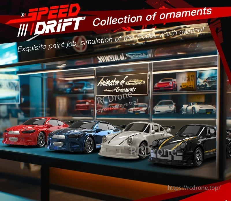 KF20 1:64 4WD Drift Rc Car, Speed Drift Collection of ornaments, exquisite paint job, model simulation, worth owning.