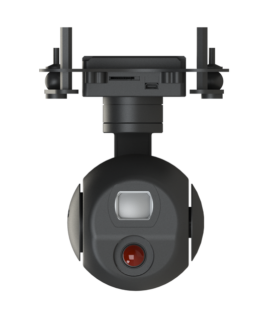 TOPOTEK KHP05M5 Çift Işıklı Drone Kamera Gimbal - 45x hibrit zoom 1080P Görünür Işık Kamerası + 8.7mm 640x512 termal görüntüleme HDMI ve IP Çift Çıkışlı Küçük Gimbal
