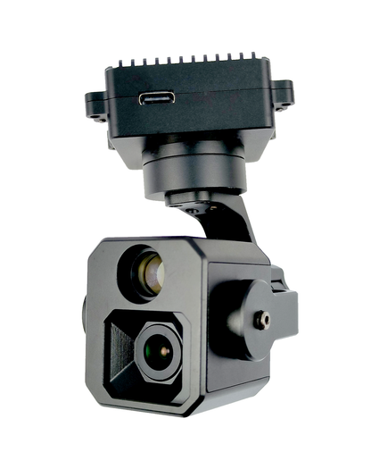 TOPOTEK KHP415S90 Dual Light Drone Gimbal - 7x Digital Zoom 4K Camera + 9x Digital Zoom 1080P Camera 3-Axis Stabilized Gimbal