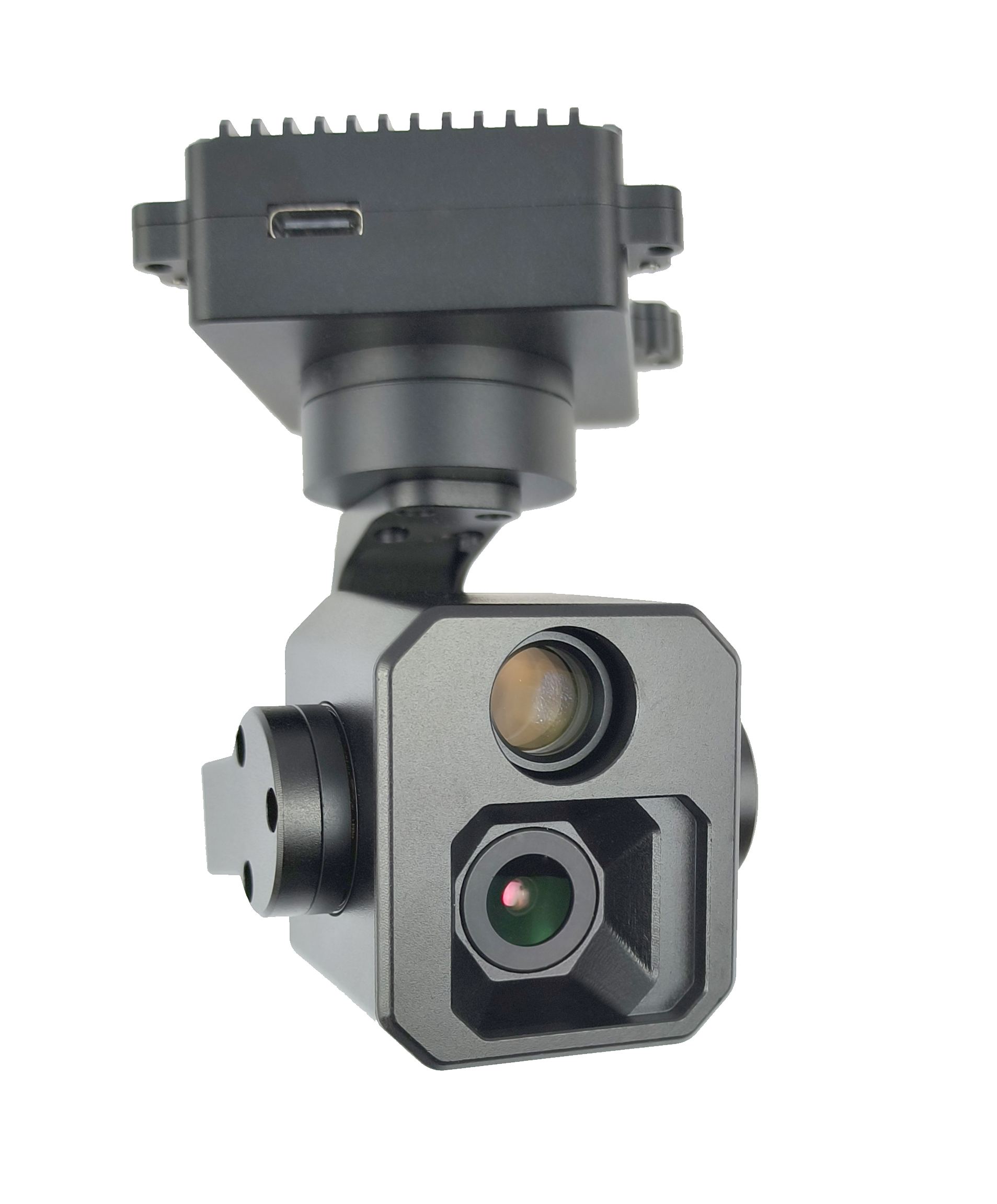 TOPOTEK KHP415S90 Dual Light Drone Gimbal - 7x Digital Zoom 4K Camera + 9x Digital Zoom 1080P Camera 3-Axis Stabilized Gimbal