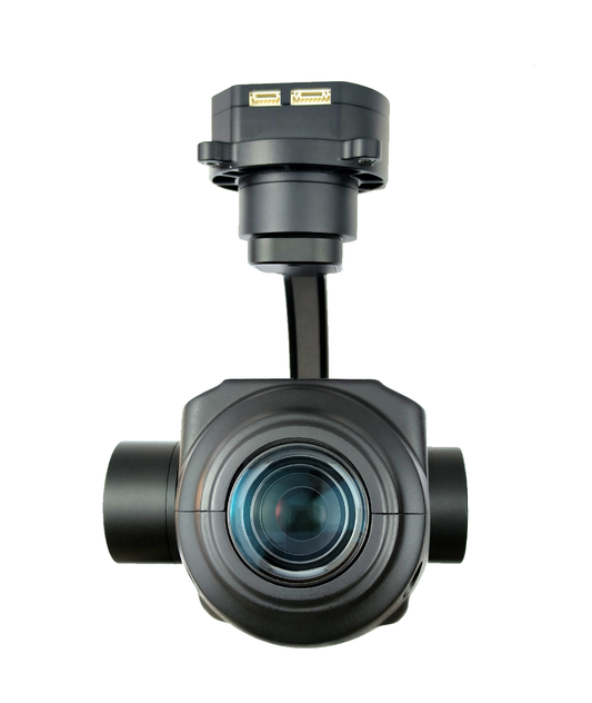 TOPOTEK KHP4KS585 Drone Gimbal Camera - Роздільна здатність 4K, 4x оптичний зум, 3-осьовий стабілізований Gimbal IP/HDMI вихід