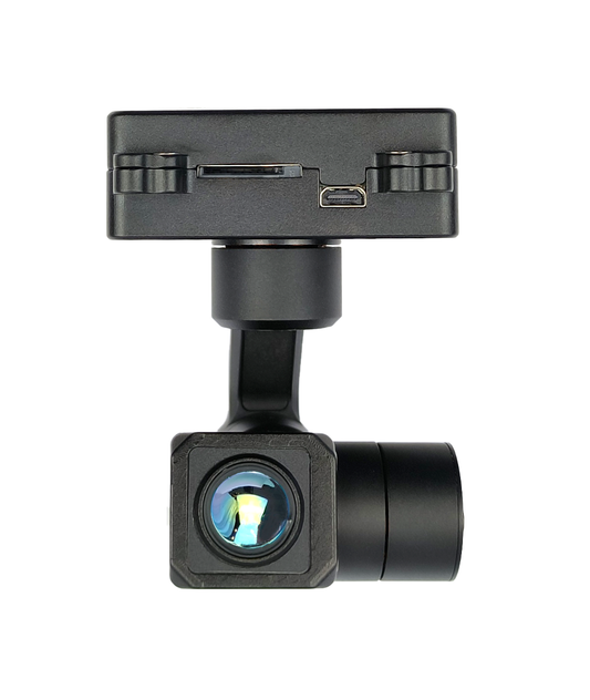 TOPOTEK HP640M5 3-Axis Single Thermal Camera Gimbal - 9X Digital Zoom 640x512 8.7mm Thermal Camera With 3-Axis Stabilization