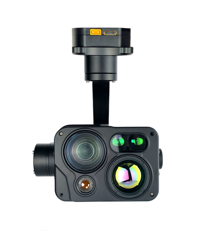 TOPOTEK KHT30A Four Sensor Drone Gimbal - 30x visible light+Double 640 thermal imaging+1800m laser ranging