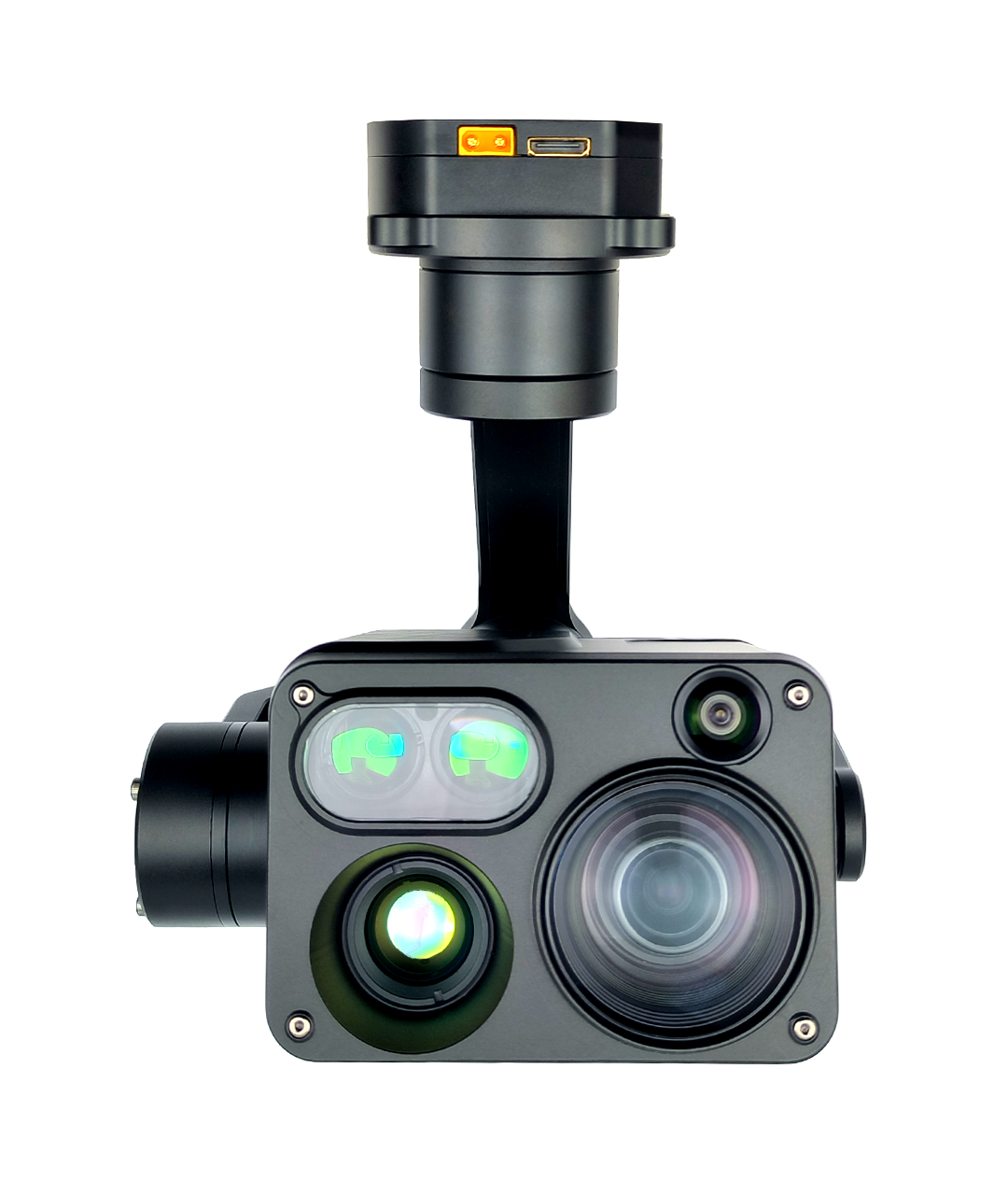 TOPOTEK KHT30B High 4 Sensor Drong Gimbal - 30X optical zoom +Fixed-focus 1080P+640×512 IR thermal imaging +1800m laser range finder