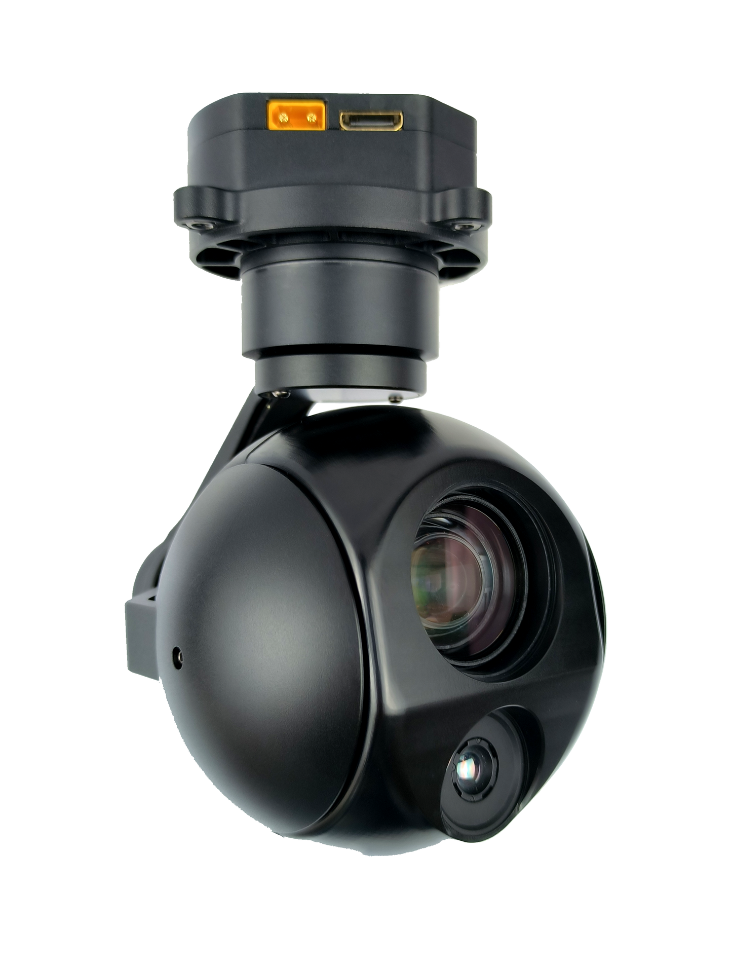TOPOTEK KHY10G207 Dual Light Drone Gimbal - 10X Optical / 90x Mixed Zoom 1080P Visible Light Camera + 7mm 256x192 Thermal Camera 3-Axis Gimbal IP/HDMI Output