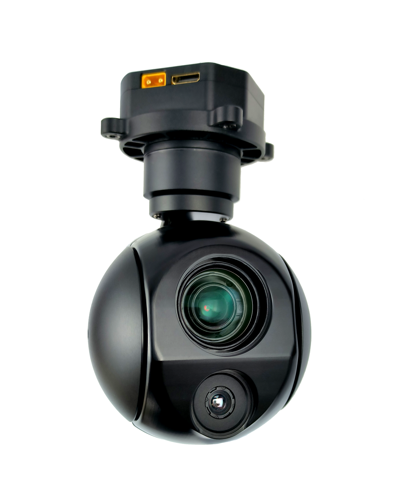 TOPOTEK KHY10G207 Dual Light Drone Gimbal - 10X Optical / 90x Mixed Zoom 1080P Visible Light Camera + 7mm 256x192 Thermal Camera 3-Axis Gimbal IP/HDMI Output