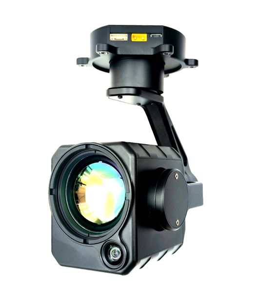 TOPOTEK KIP290G650 デュアルライトドローンジンバル - 1080P 可視光カメラ + 50mm レンズ 640x512 熱画像 3 軸ジンバル付き