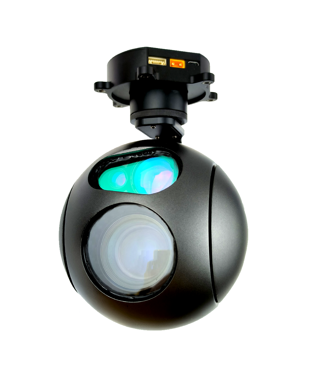 TOPOTEK KIP30L30A Dual Light Drone Gimbal - 30x Optical / 270x Mixed Zoom 1080P Camera + 3000m LRF Laser Range Finder 3-Axis Gimbal