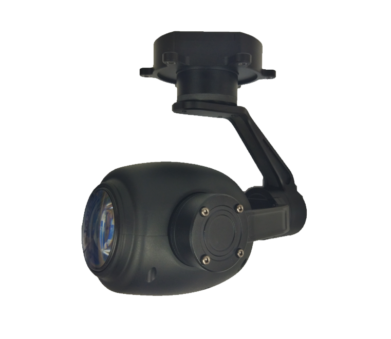 TOPOTEK KIP30S90 EO Gimbal Camera - 30x Optical Zoom + 3-Axis Stabilized Gimbal IP Output for UAV Drone