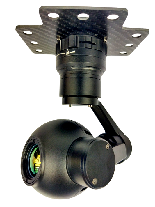 TOPOTEK KIP640G25 열화상 카메라 짐벌 - 25mm 렌즈 640*512 UAV 드론용 3축 짐벌이 있는 열화상 카메라