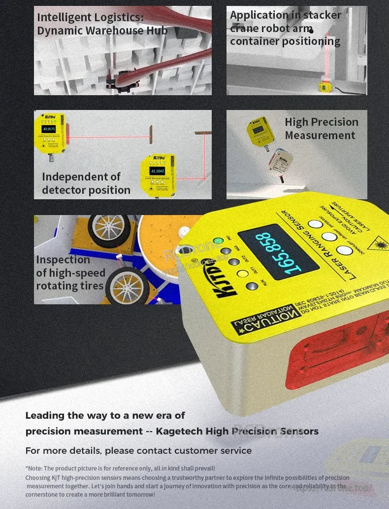 KJT TLS-05C Laser Displacement Sensor, KJT TLS-05C laser sensor offers high-precision measurement for logistics, robotics, and tire inspection, featuring dynamic integration, independent positioning, and reliable performance in demanding environments.