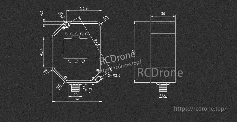 KJT TLS-05C Laser Displacement Sensor, This laser displacement sensor has high accuracy, class 1 red laser safety, and IP65 enclosure protection, making it suitable for industrial measurement and monitoring.